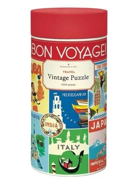 Cavallini & Co Vintage Puzzle Travel 1000pc